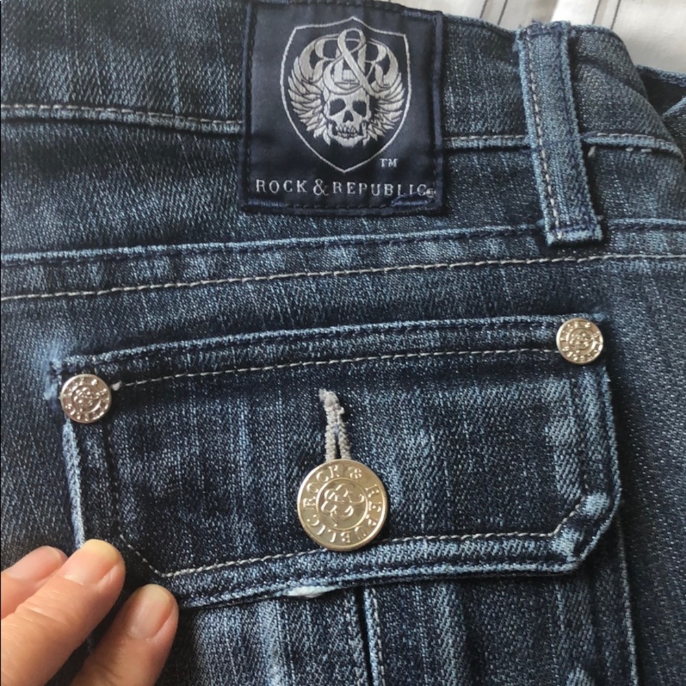 Rock & Republica blue jeans EUC - Picture 6 of 6